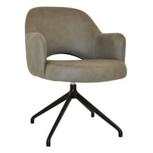 Lex Upholstered Trestle Armchairs (Set of 2)